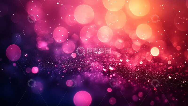 高清大图下载【趣麦麦图】红紫渐变秋意浓1