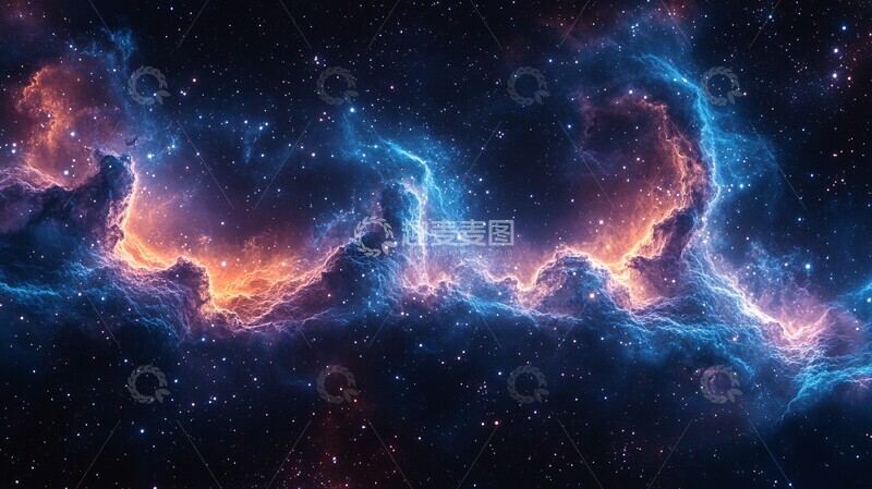 高清大图下载【趣麦麦图】宇宙星云图案3