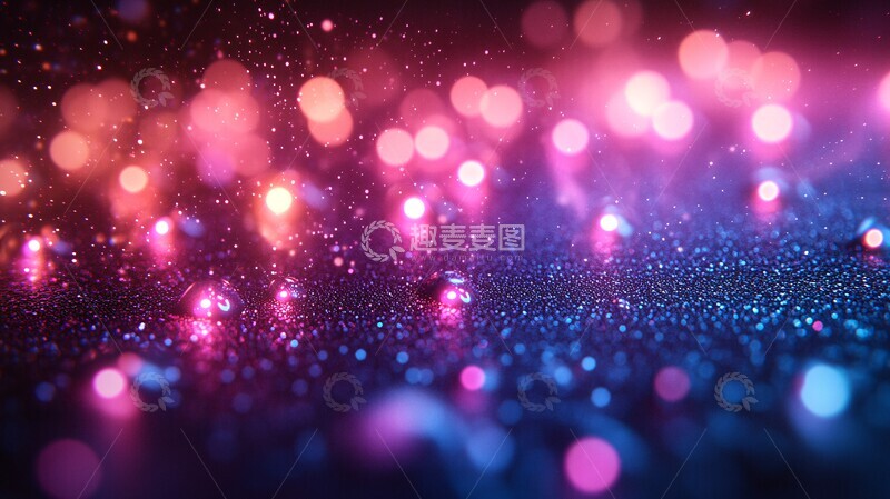 高清大图下载【趣麦麦图】霓虹玻璃背景图1