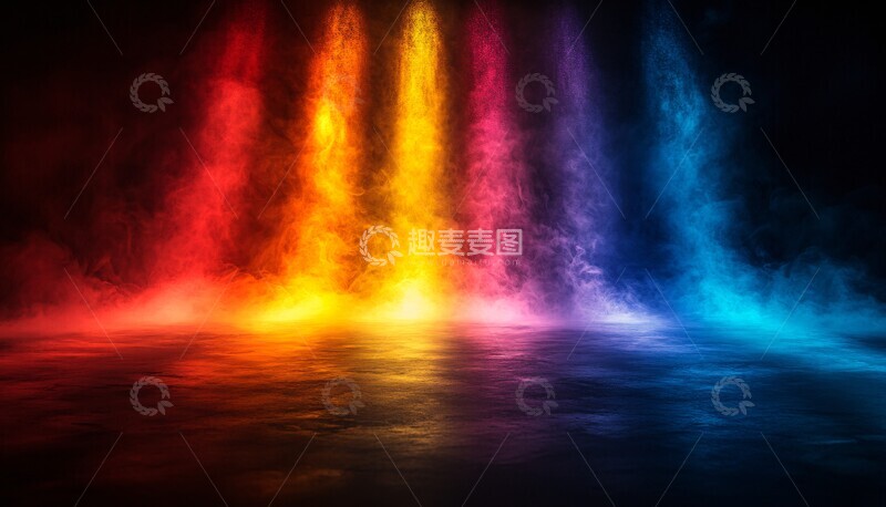 高清大图下载【趣麦麦图】单色光影无界2