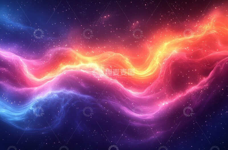 高清大图下载【趣麦麦图】彩色光效背景