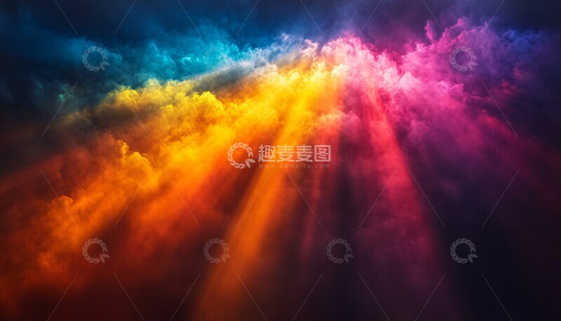 高清大图下载【趣麦麦图】-单色光影无界