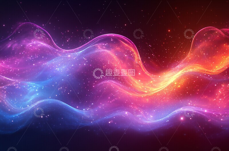 高清大图下载【趣麦麦图】彩色光效背景1