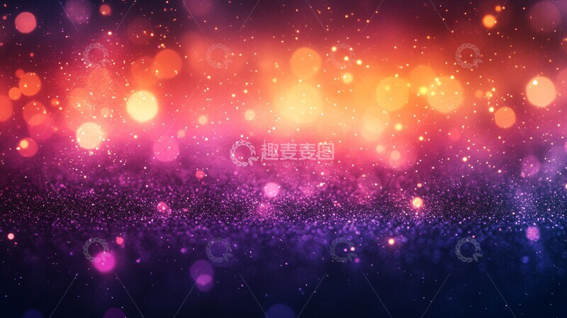 高清大图下载【趣麦麦图】紫色橙色叠加背景1