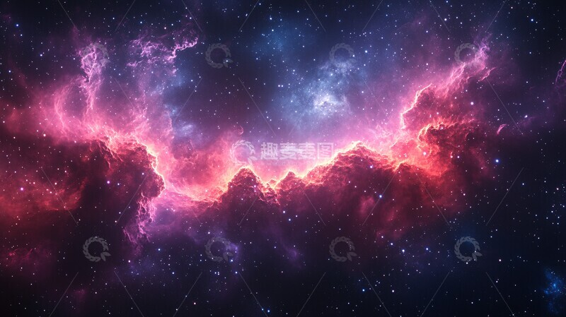 高清大图下载【趣麦麦图】-星光散落深空