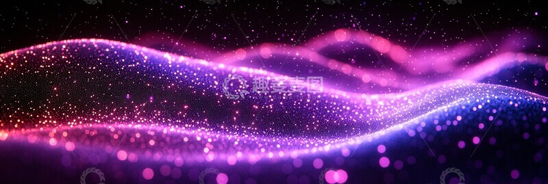 高清大图下载【趣麦麦图】紫色点阵动感2