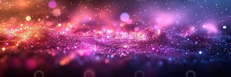 高清大图下载【趣麦麦图】粉色粒子背景