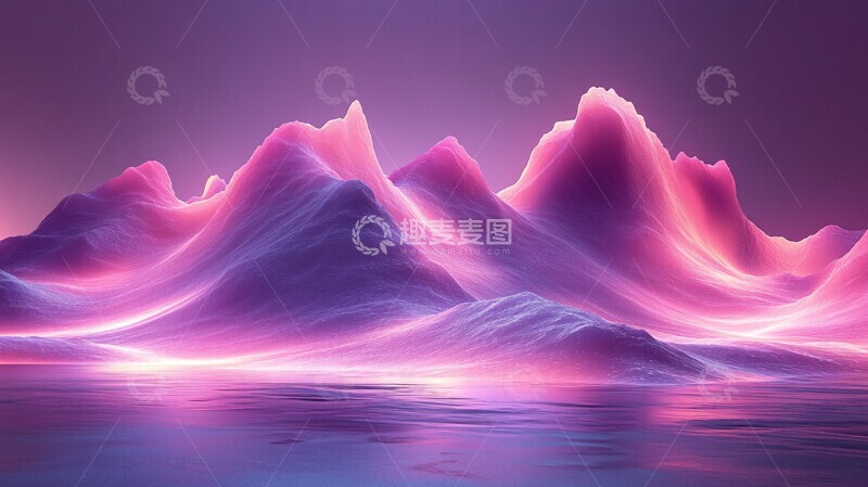 高清大图下载【趣麦麦图】紫色光效背景