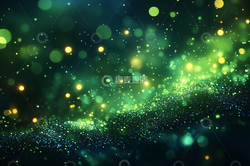 高清大图下载【趣麦麦图】蓝绿渐变光影1