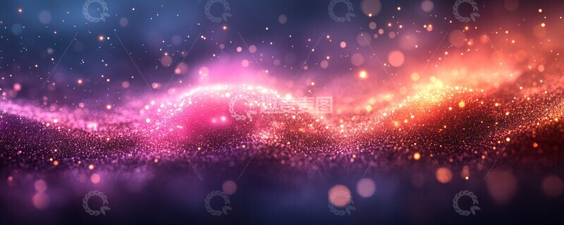 高清大图下载【趣麦麦图】粉紫星空背景2