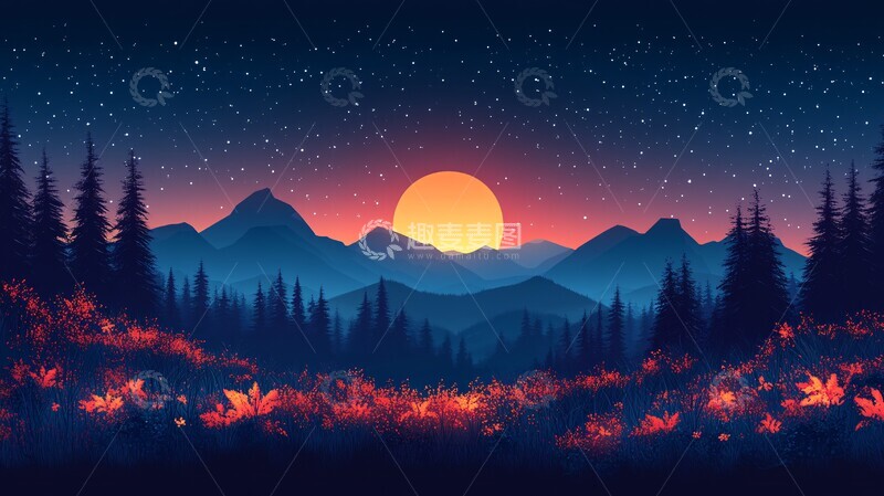 高清大图下载【趣麦麦图】现代平面邀请设计1