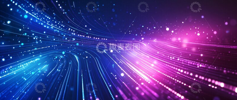 高清大图下载【趣麦麦图】蓝紫背景科技感设计