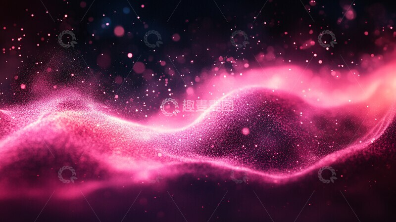 高清大图下载【趣麦麦图】粉色流光右至左