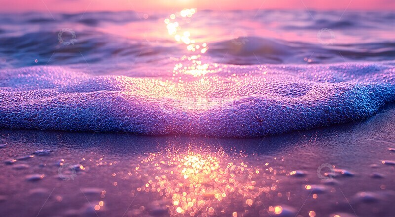 高清大图下载【趣麦麦图】蓝色海滩水面2