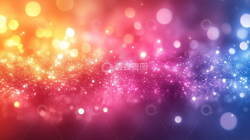 高清大图下载【趣麦麦图】彩色发光背景图1