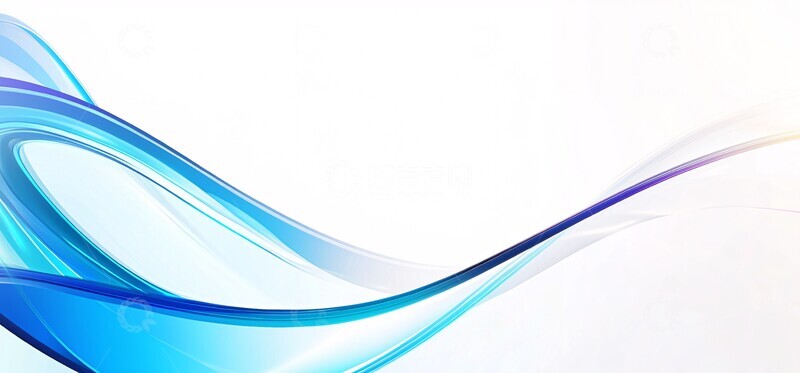 高清大图下载【趣麦麦图】蓝色曲线科技背景