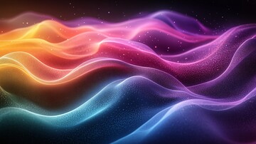 黑紫绿渐变曲线1