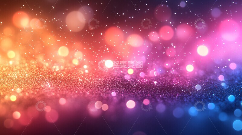 高清大图下载【趣麦麦图】彩色发光背景图