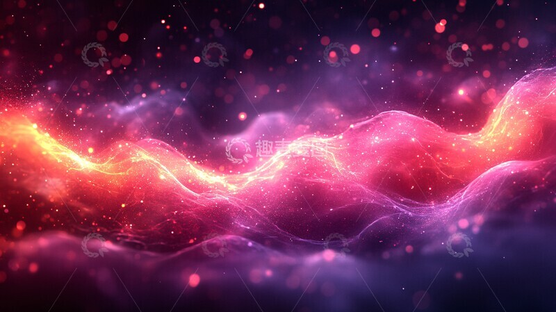 高清大图下载【趣麦麦图】红色圆形背景模板