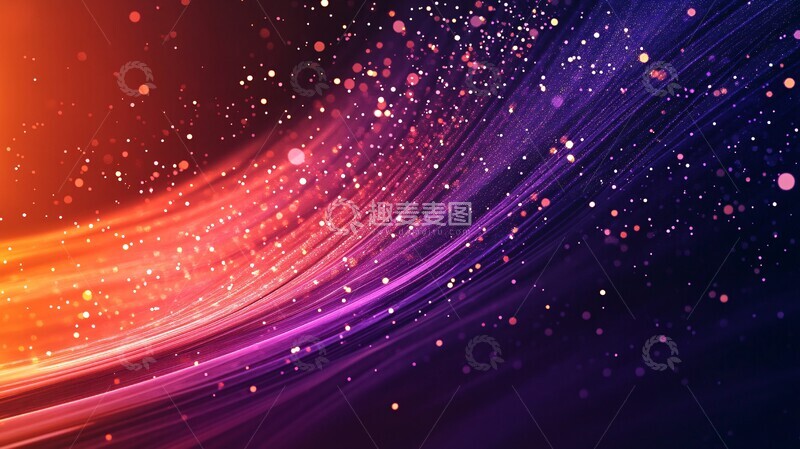 高清大图下载【趣麦麦图】红光疗法星空背景2