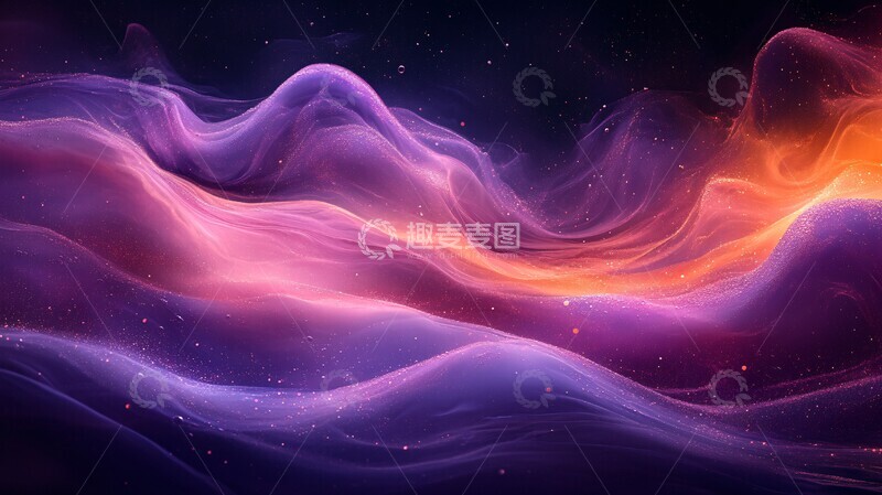 高清大图下载【趣麦麦图】紫色液体渐变1