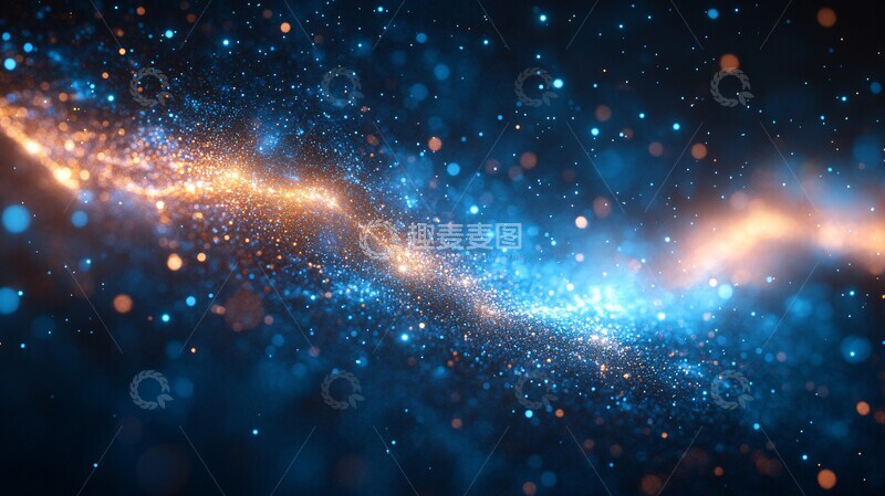 高清大图下载【趣麦麦图】蓝光粒子宇宙