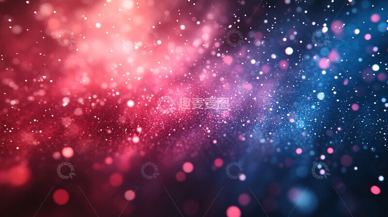 高清大图下载【趣麦麦图】红蓝粒子浮空气