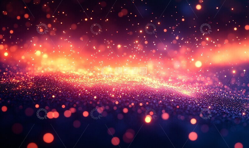 高清大图下载【趣麦麦图】彩色粒子和谐图1