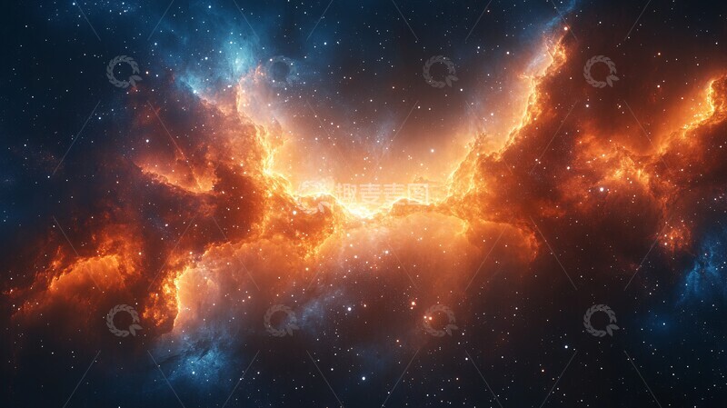 高清大图下载【趣麦麦图】星云太空框架