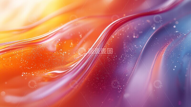 高清大图下载【趣麦麦图】流体动态反射1