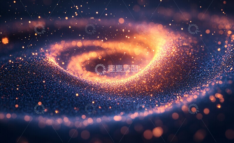 高清大图下载【趣麦麦图】彩光旋舞星云图