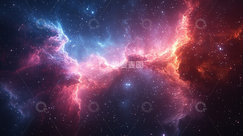 高清大图下载【趣麦麦图】星云太空框架2