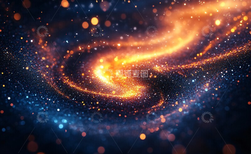 高清大图下载【趣麦麦图】彩光旋舞星云图1