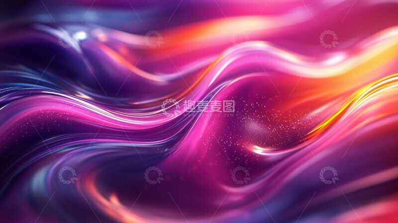 高清大图下载【趣麦麦图】流体动态反射2