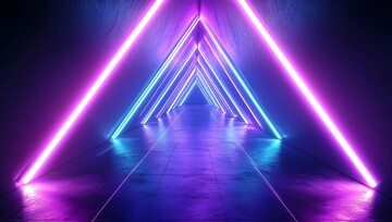 霓虹隧道矢量背景1