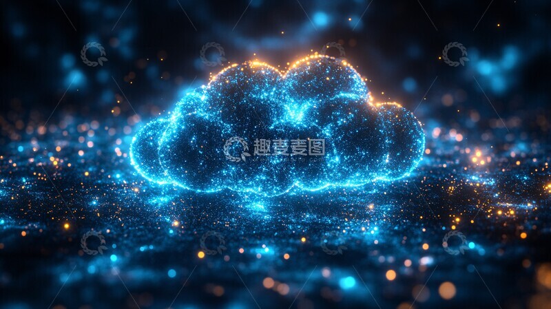高清大图下载【趣麦麦图】电子云数据点1