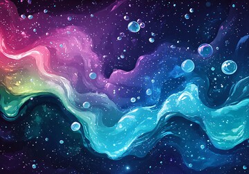 银河泡泡水银河泡泡蓝色1