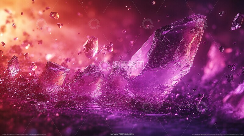紫色碎片飞舞1