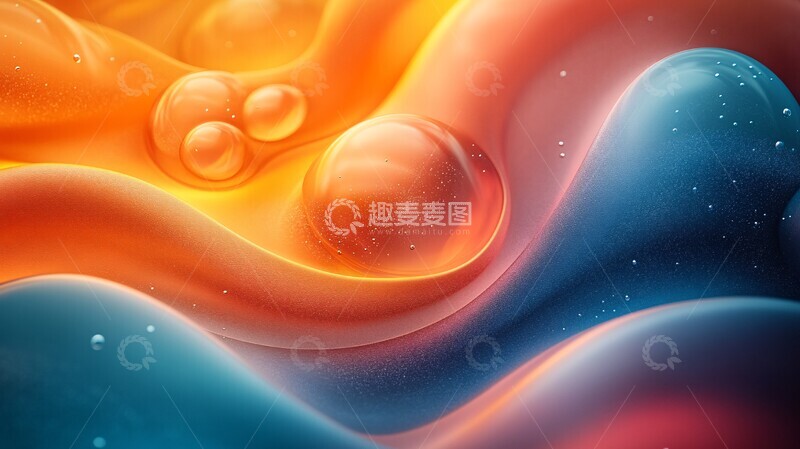 高清大图下载【趣麦麦图】科技渐变曲线