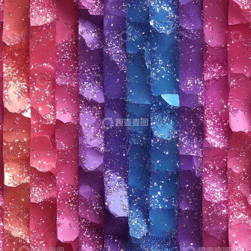 高清大图下载【趣麦麦图】粉色紫色彩虹1