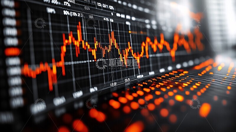 高清大图下载【趣麦麦图】股市走势图股市走势背景