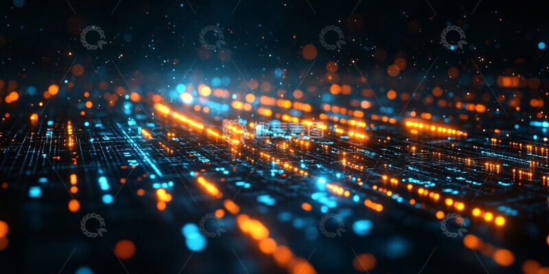 高清大图下载【趣麦麦图】数字线条与指数上升1