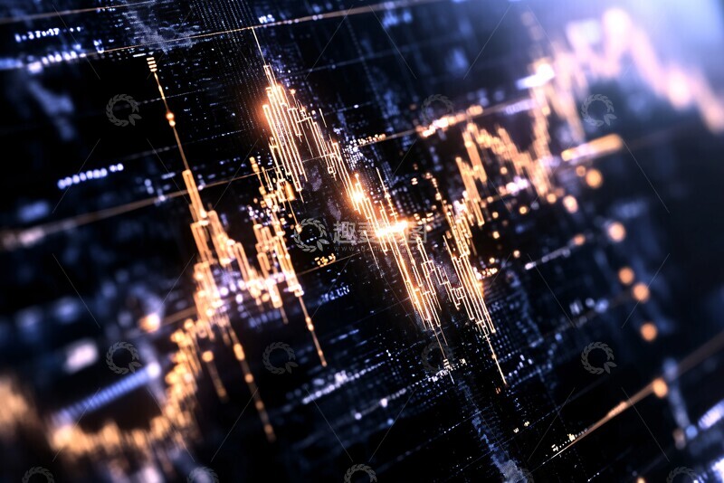 高清大图下载【趣麦麦图】动态财务波动图