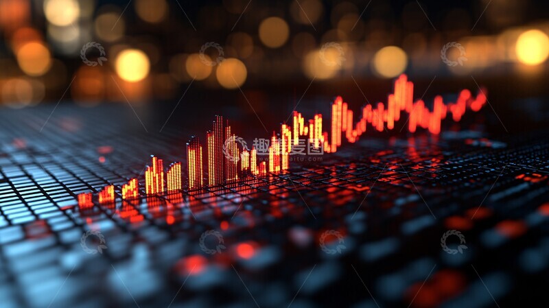 高清大图下载【趣麦麦图】股市上升趋势图