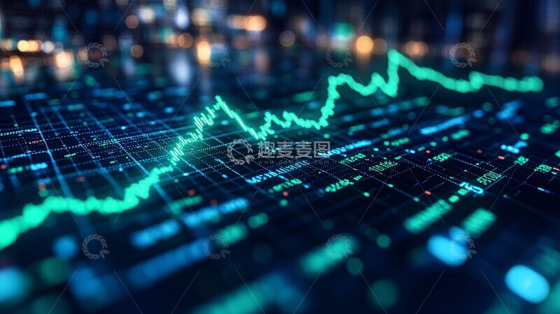 高清大图下载【趣麦麦图】股市上涨趋势图1