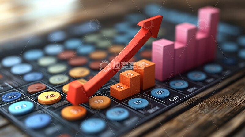 高清大图下载【趣麦麦图】股市上升趋势图2