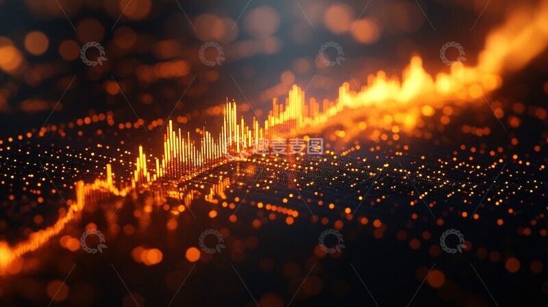 高清大图下载【趣麦麦图】价格上涨金色图表1
