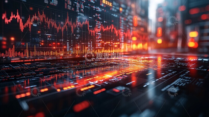 高清大图下载【趣麦麦图】股市图表与德国色彩1