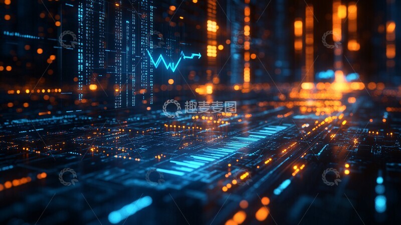 高清大图下载【趣麦麦图】商业数据背景