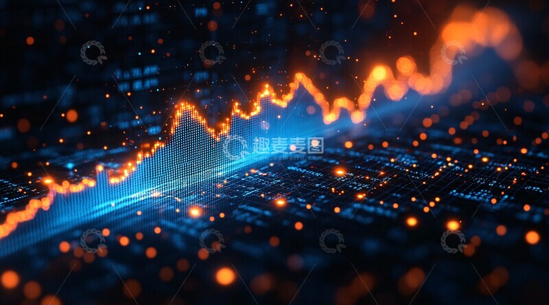 高清大图下载【趣麦麦图】股市增长图股市增长图表2